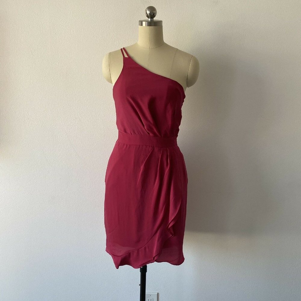 NWT BCBGenration One Shoulder Strappy Cutout Dress